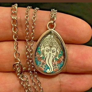 Ganesh Necklace Pendant Simply Beautiful W/22"